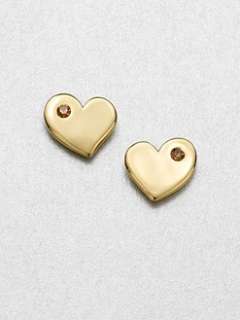 Marc by Marc Jacobs   Stone Accented Heart Stud Earrings