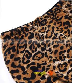   Slim Skinny Stretchy Thick Pencil Leopard Pants Trousers WPT142  