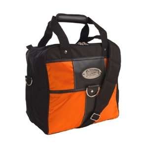  Single Tote Orange / Black Bowling Bag