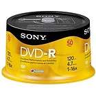 New 100 Pack Sony DVD R 16X 4.7GB Spindle blank
