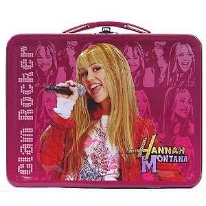 Hannah Montana Glam Rocker Burgundy Tin Lunch Box