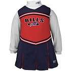   Buffalo Bills Toddler Girls Navy Blue Red 2 Piece Cheerleader Set   3T
