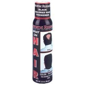 Jerome Russell   Hair Color Thickener Spray   3.5 Oz. Jet black