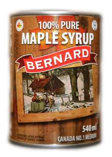 Canadian Quebec 100% Pure Maple Syrup 540 mL Can sirop dérable 