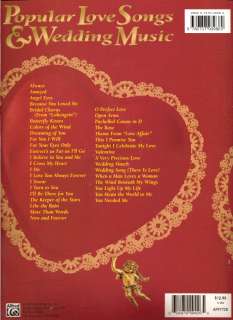 POPULAR LOVE SONGS & WEDDING MUSIC Easy Piano Song Book  