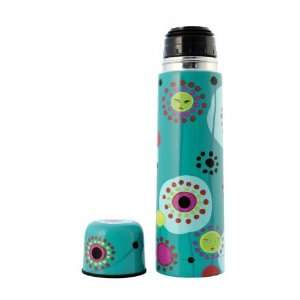 Pylones Hot or Cold Coffee Travel Thermos Bottle; Blue Fireworks, 16 