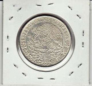 Mexico $ 100 Pesos Morelos Silver Coin 20g .720 1977.  