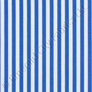 Michael Miller Clown Stripe Ocean Cotton Quilt Fabric  