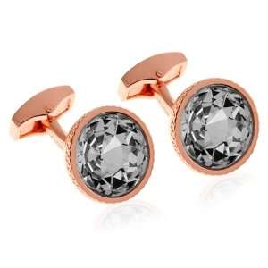  Tateossian RT Crystal Pond Rose Cufflinks CL RTCL 0023 