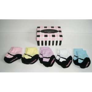 Trumpette Mary Janes Girl Baby Shoe Socks Gift Box Set (blue, pink 