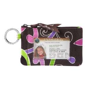 Vera Bradley Zip Id Case in Purple Punch