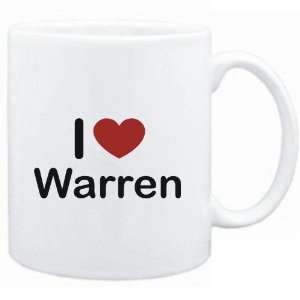  Mug White I LOVE Warren  Usa Cities