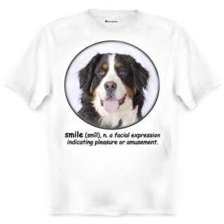 Bernese Mountain Dog Smile Shirt   S 3XL  
