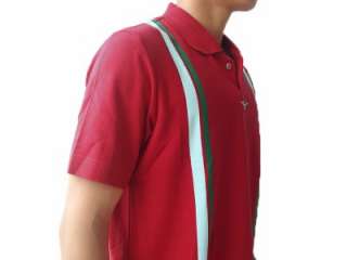 NWT Mizuno Golf Polo Shirt Sun Protection Gray & Red  