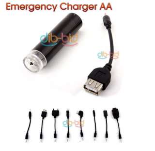 Emergency AA Battery Mobile Phone Charger Nokia MOTO SE  