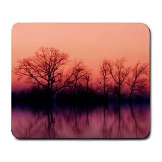 Pink Dusk Reflection on Water Mouse Pad Mousepad  