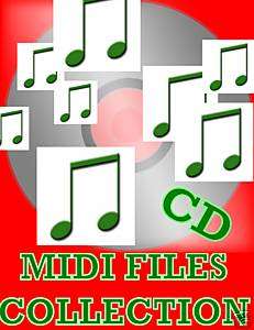 MILLION MIDI FILES, DRUM SAX, MID MID MIDIFILES CD  