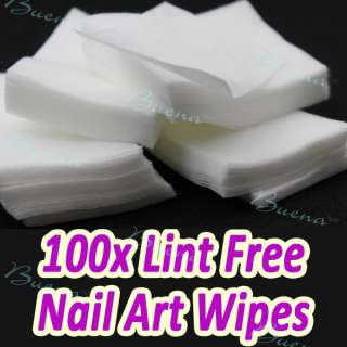   Polish Pad Nail Wipes for UV Gel Acrylic Nail Art Tips Remover  