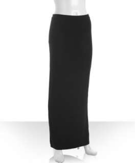 Fluxus black stretch jersey Traviata maxi skirt   