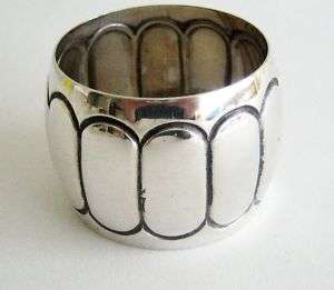Antique German Solid Silver Napkin Ring Art Deco  