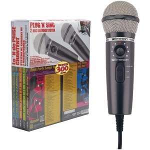  EMERSON MM222 PLUG N PLAY KARAOKE MICROPHONE SYSTEM WITH 