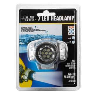 NEW 7 LED Ultra Bright Headlamp Headlight Flashlight Adjustable Head 