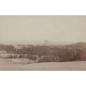  Devils Tower. From Little Missouri Buttes 4 miles distant 