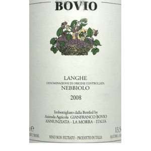  2008 Bovio Nebbiolo Langhe Annunziata 750ml Grocery 