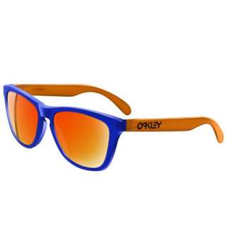 OAKLEY Sunglasses FROGSKINS 24 285 Blacklight Blue Orange/Fire Iridium 