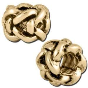   Gold Twisted Rope Design Large Hole Bead Arts, Crafts & Sewing