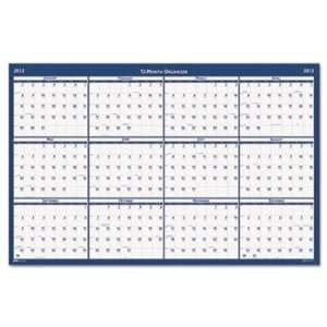   Reversible/Erasable Yearly Wall Calendar, 24 x 37, 2012 Electronics