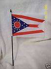 Handheld State of Ohio Flag Pennant~6X9~​Cloth~NEW