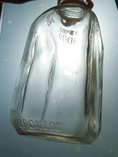 Vintage Milk Bottle BORDENS 1/2 GALLON Orange Pyro ACL  