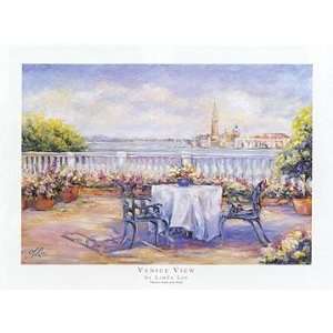   Print   Venice View   Artist Laura Lee   Poster Size 14 X 11 inches