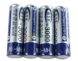 AA 3000mAh 3000 mAh NiMH Rechargeable Batteries NEW  