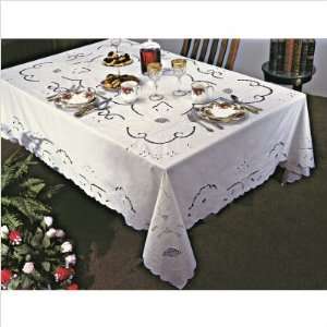 Violet Linen Sapphire 1801 BE Sapphire Embroidered Design Tablecloth 