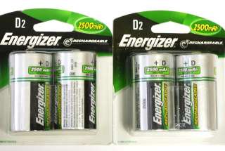 Energizer   NiMH Rechargeable Batteries D (4 Pack)