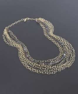 Marcia Moran labradorite stone multi strand necklace   up to 