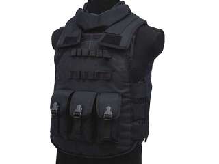 Paintball Airsoft Gear S.D.U Version 4 Body Combat Vest Black  