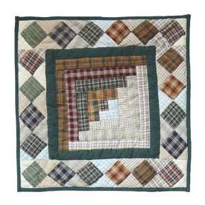  Traditional Log Cabin, Throw Pillow 16 X 16 In.