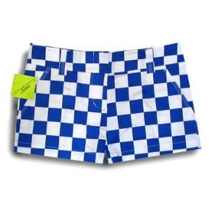 Loudmouth Golf Womens Mini Shorts Derby Chex   Size 6