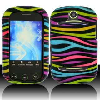 Pantech Pursuit II P6010 Rainbow Zebra Hard Case Phone Cover  