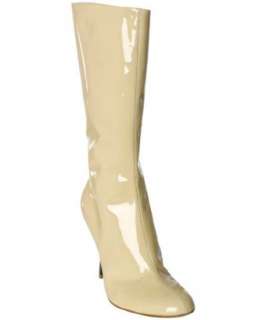 Giuseppe Zanotti tan patent leather mid calf boots   
