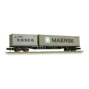   457A 63Ft Flat With 20Ft/40Ft Container Cosco & Maersk