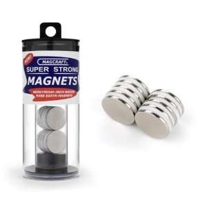 Magcraft NSN0683 3/4 Inch by 1/16 Inch Rare Earth Disc Magnets, 10 