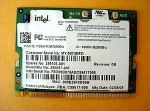 HP NX5000 NC6000 Wireless Wifi PCI Card 359106 001 WF03  