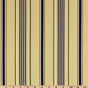   Paisley Stripes Navy/Tan Fabric By The Yard Arts, Crafts & Sewing