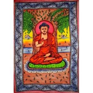   Buddha Tapestry Hand Painted Wall Hanging Meditation