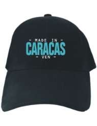 CAPS BLACK EMBROIDERY  MADE IN CARACAS   ISO CODE  VENEZUELA