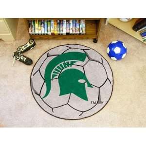 29 Round NCAA Michigan State Spartans Chromo Jet Printed Soccer Ball 